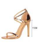  Buckle Strap High Heels2023 Women Heels Sandals Stiletto 11cm Sexy Heels Party Shoes Women Pumps Ladies Shoes Spring